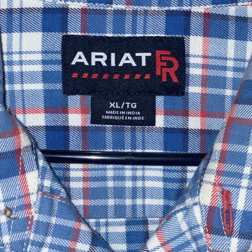Ariat FR Button Down Work Shirt.  Pearl Snaps. Men’s XL
